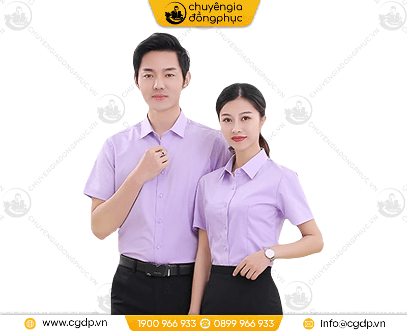 may đồng phục áo sơ mi