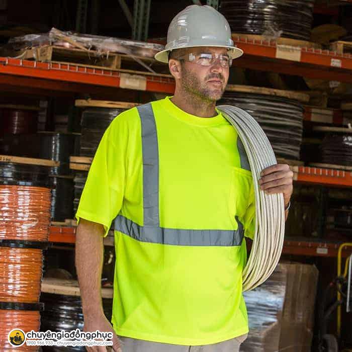 Đồng phục áo phông phản quang cho các công nhân