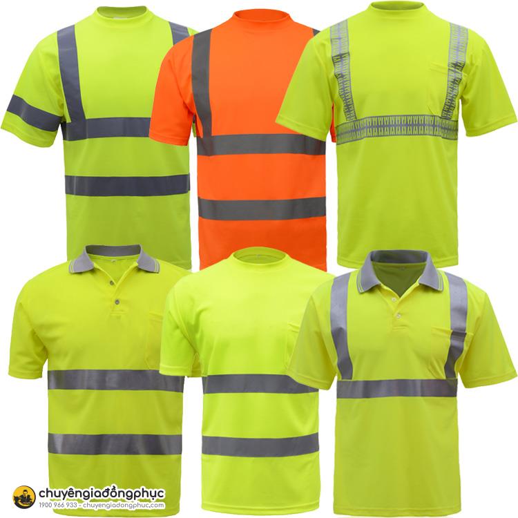 Áo thun bảo hộ công nhân có phản quang