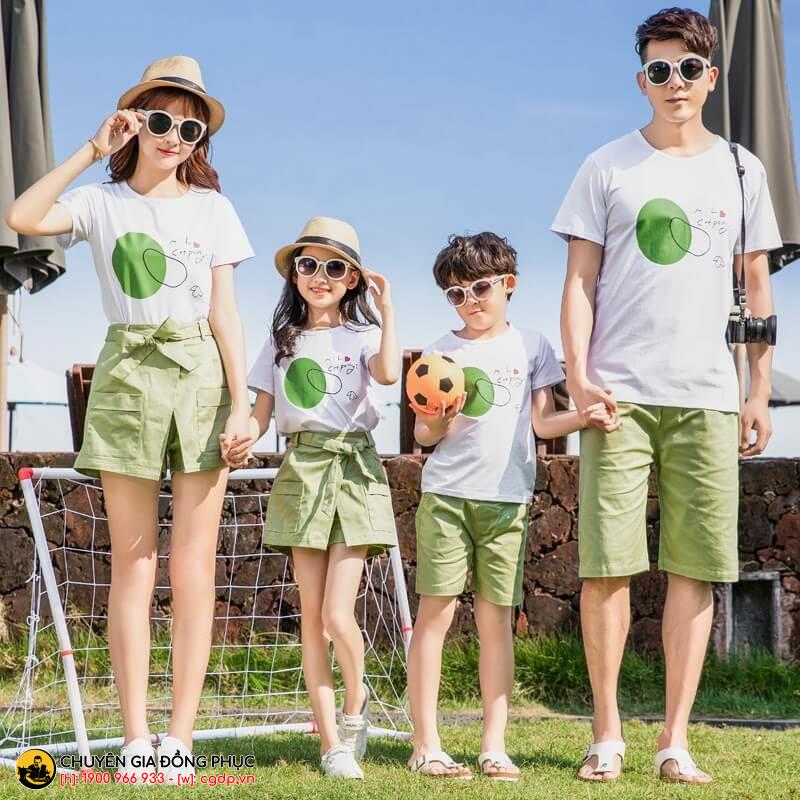Bảng báo giá áo thun đồng phục gia đình mới nhất 2024