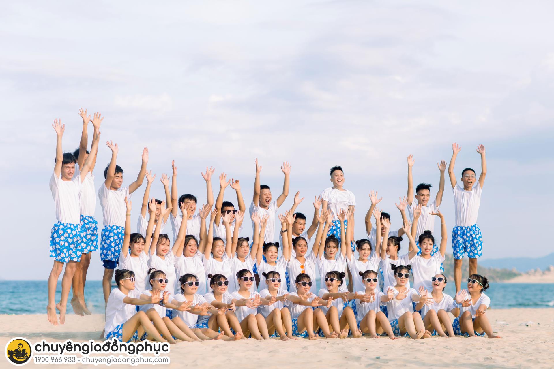 Áo thun cổ tròn đồng phục teambuilding