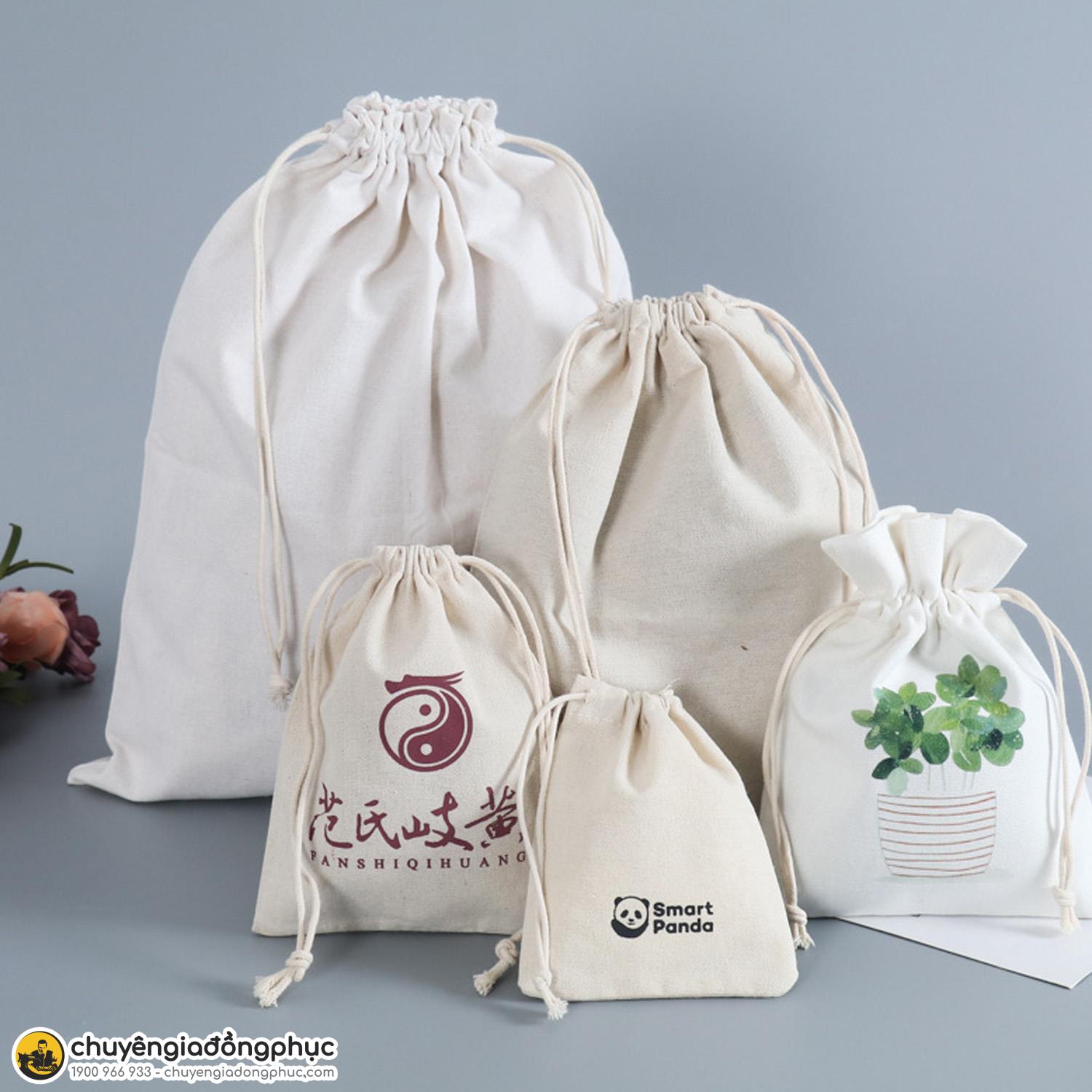 Mẫu túi vải không dệt có dây rút