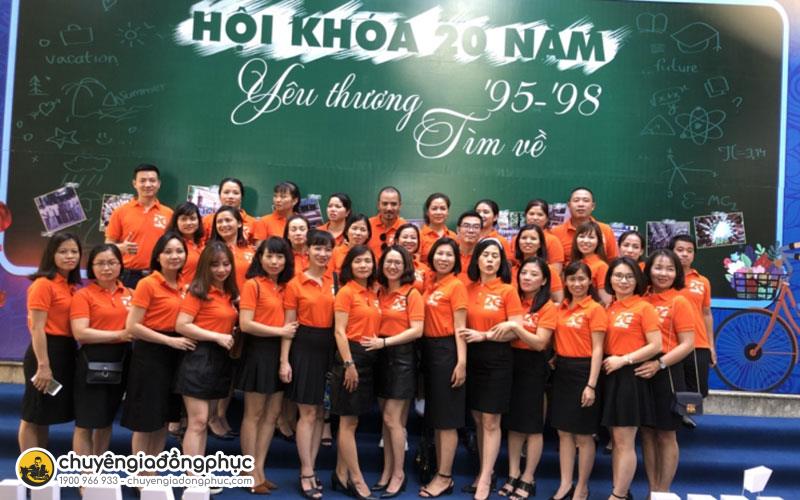 Đồng phục áo thun màu cam