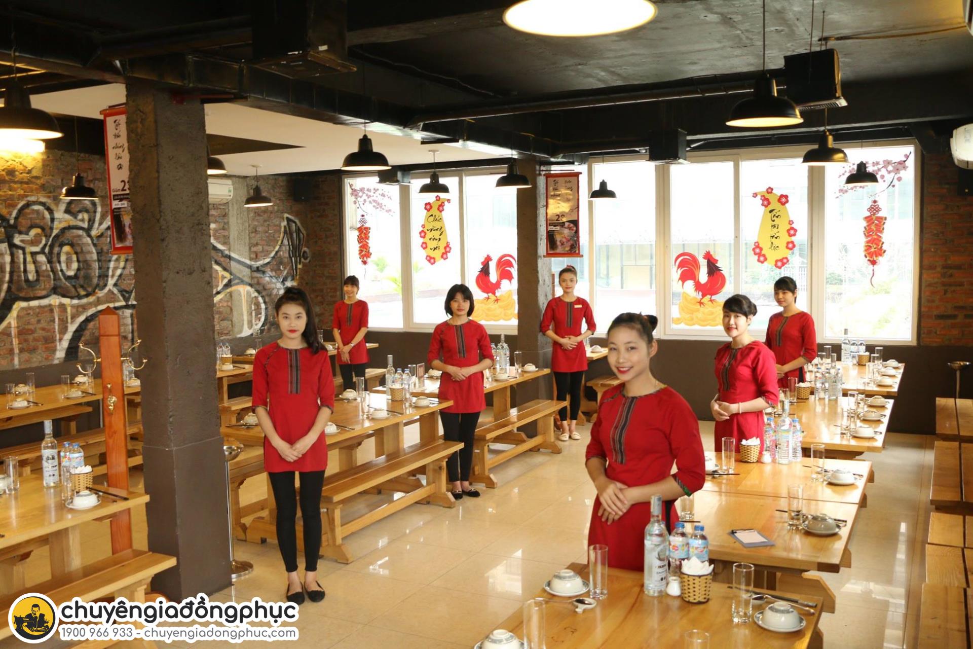 Đồng phục nhà hàng giúp tăng độ nhận diện thương hiệu