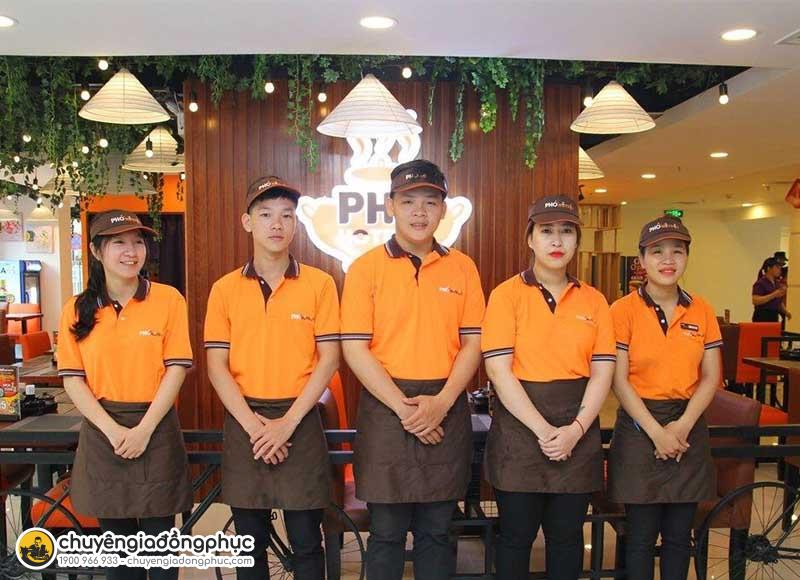 Chất liệu may đồng phục nhà hàng cần đảm bảo yếu tố thoáng mát, co giãn